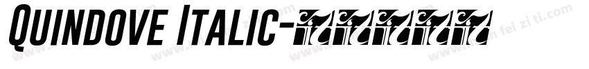 Quindove Italic字体转换